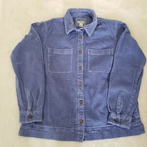 L.L.Bean Blue Corduroy Jacket. Size: S ( petite )